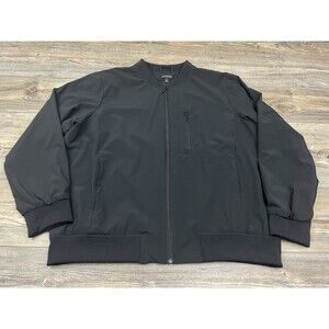 Banana Republic Mens XL Jacket All Day Everyday Black Stretch Preppy Dk Academia